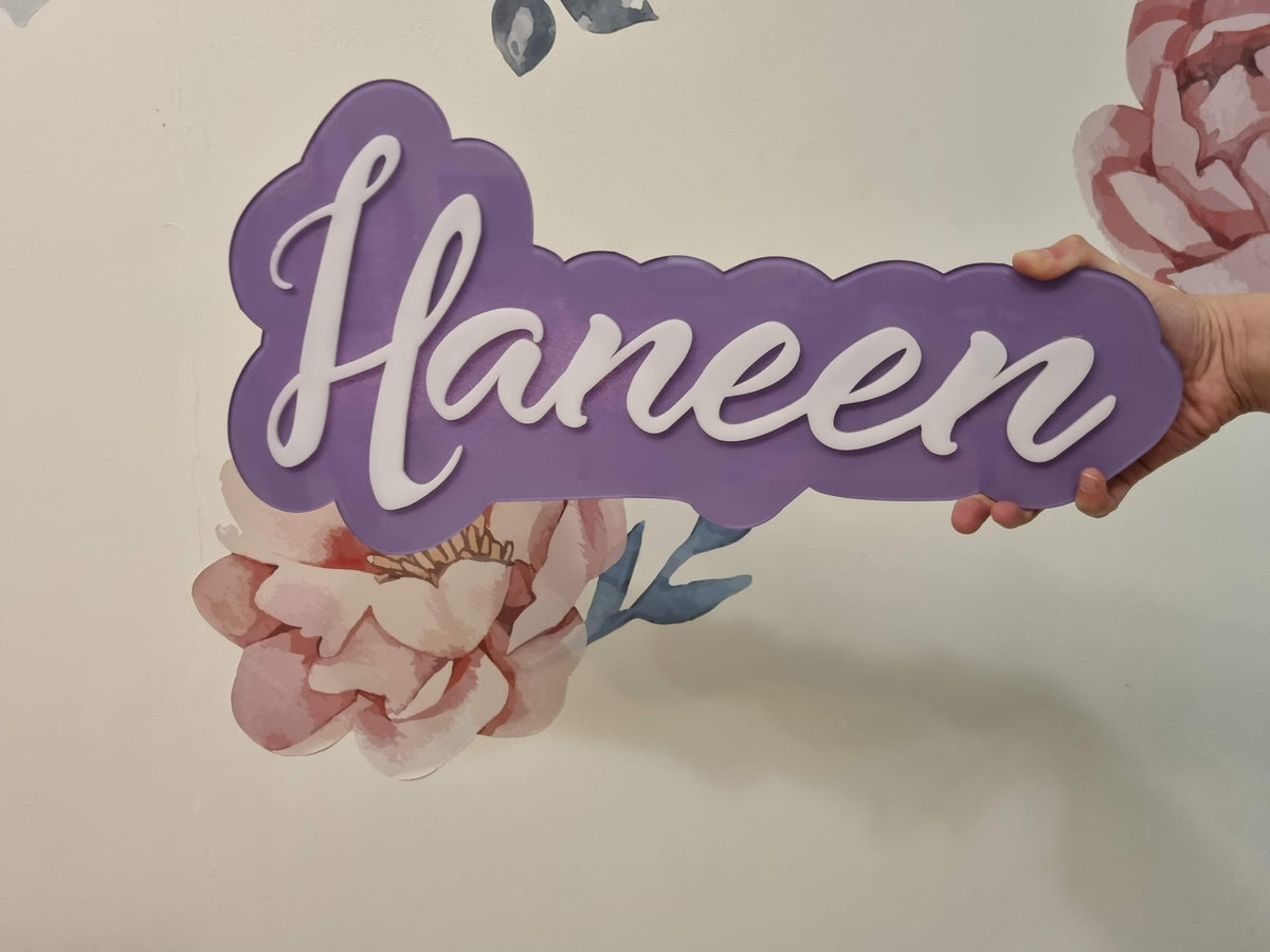 Custom Acrylic Name Sign – Made Just for Them